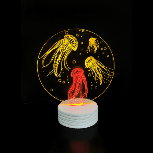 Lámpara decorativa de acrílico Medusa
