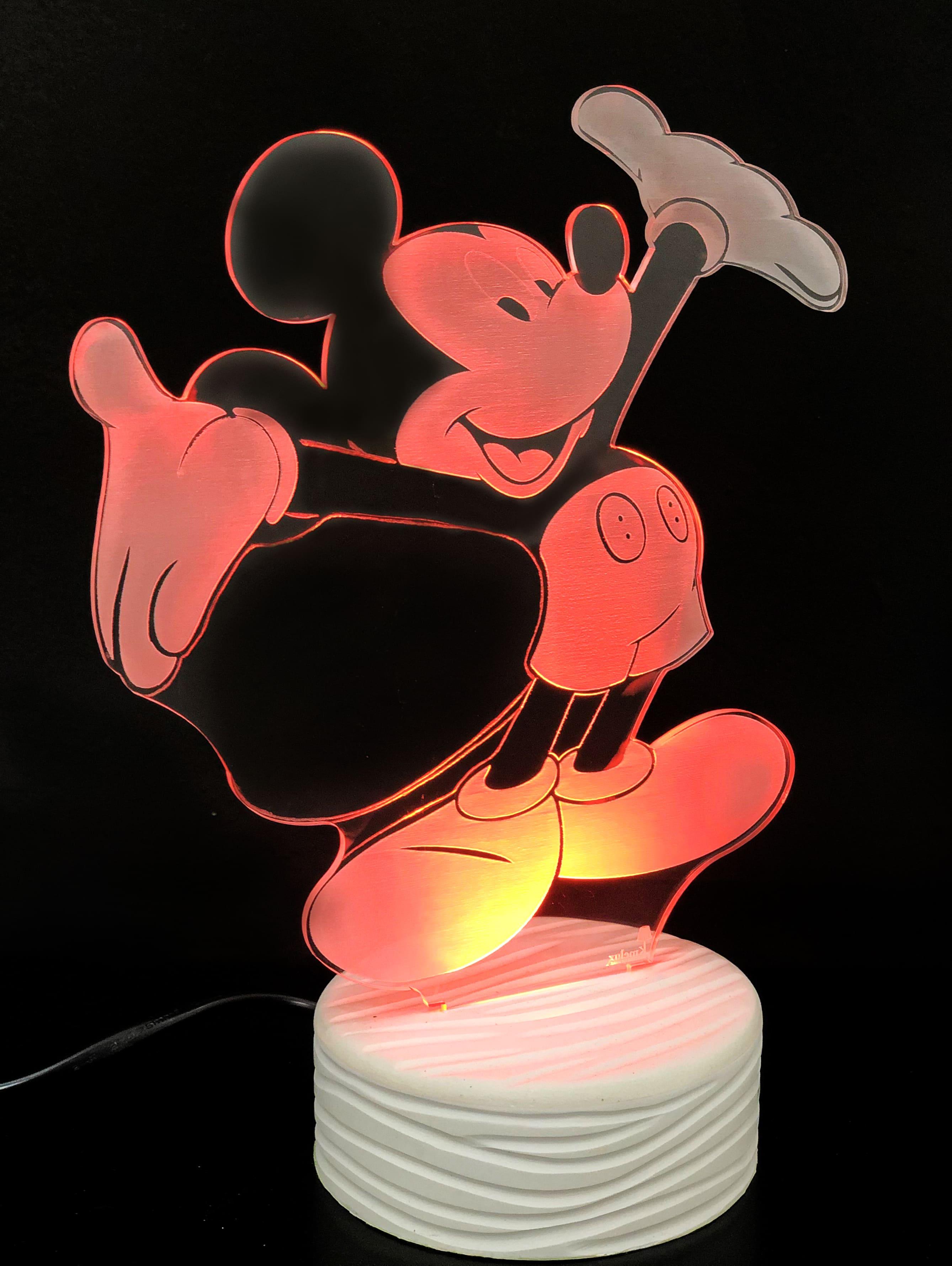 Lámpara decorativa de acrílico Mickey